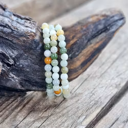 Jadeit, armband 6mm runda pärlor