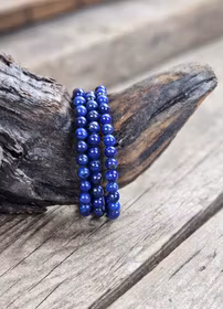 Lapis Lazuli, armband 6mm runda pärlor