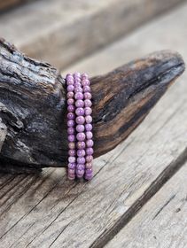 Phosphosiderit, armband 5-6mm runda pärlor