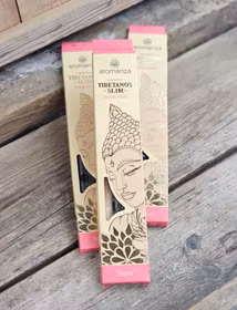 Aromanza - Tibetanos Slim, Real Rose, rökelsepinnar