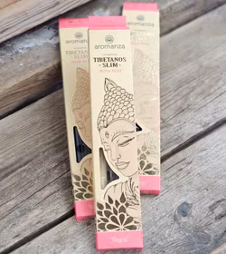 Aromanza - Tibetanos Slim, Real Rose, rökelsepinnar