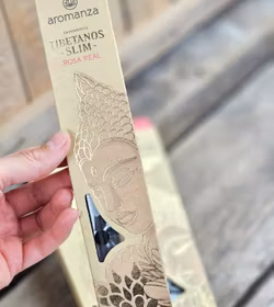 Aromanza - Tibetanos Slim, Real Rose, rökelsepinnar