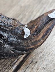Måne Bergkristall, silverpläterat hänge