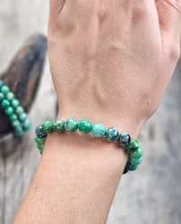 Variscit, armband 8mm runda pärlor