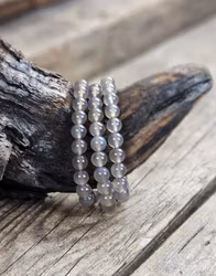 Agat, armband 8mm runda pärlor
