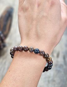 Pietersit, armband 8mm runda pärlor