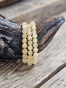 Guldrutilkvarts extra, armband 8mm runda pärlor