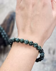Serafinit extra, armband 8mm runda pärlor