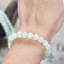 New Jade, armband 8mm runda pärlor