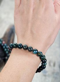 Heliotrop, armband 8mm runda pärlor
