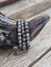Yooperlit, armband 8mm runda pärlor