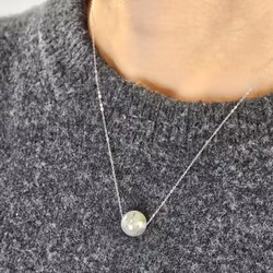 Labradorit kula, halsband 925 silver