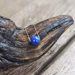 Lapis Lazuli kula, halsband 925 silver