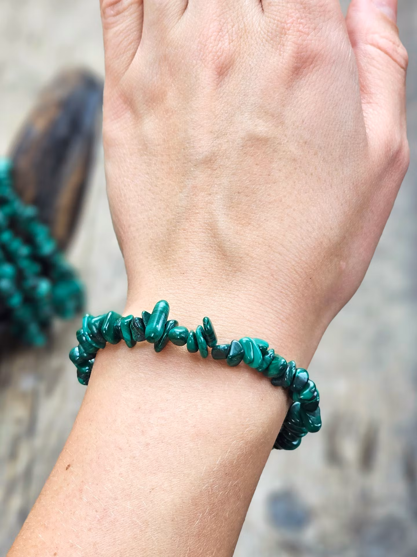 Malakit, chipsarmband