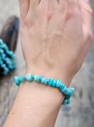 Amazonit, chipsarmband