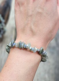 Labradorit, chipsarmband