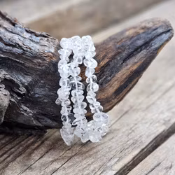 Bergkristall, chipsarmband