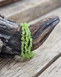 Peridot (Olivin), chipsarmband