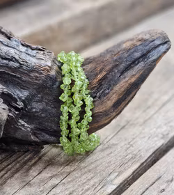 Peridot (Olivin), chipsarmband