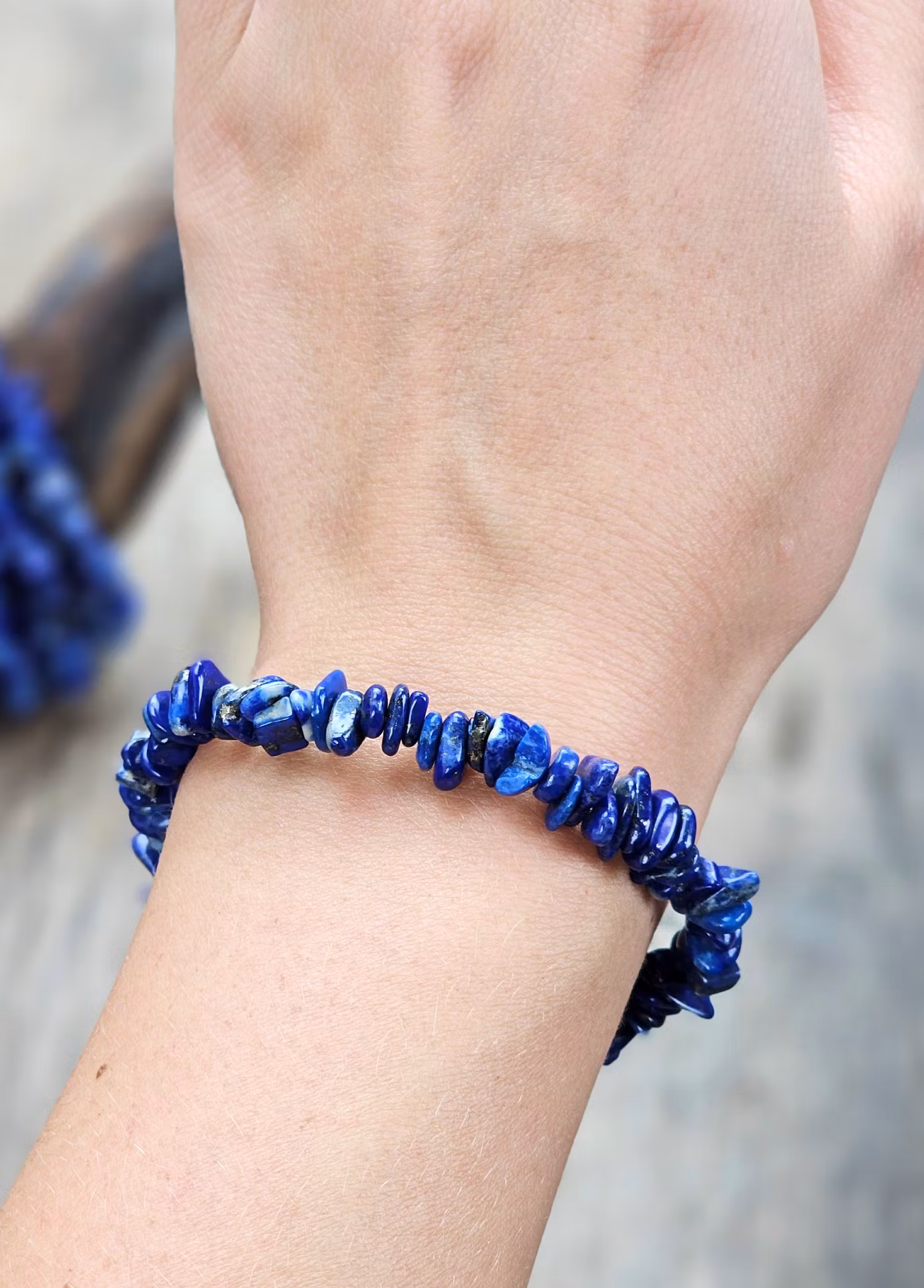 Lapis Lazuli, chipsarmband
