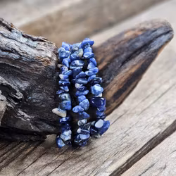 Sodalit, chipsarmband