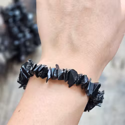 Shungit #2, chipsarmband