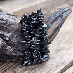 Shungit #2, chipsarmband