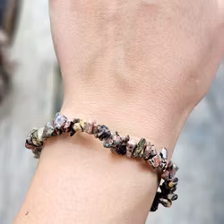 Leopardjaspis, chipsarmband