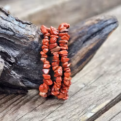 Röd Jaspis, chipsarmband