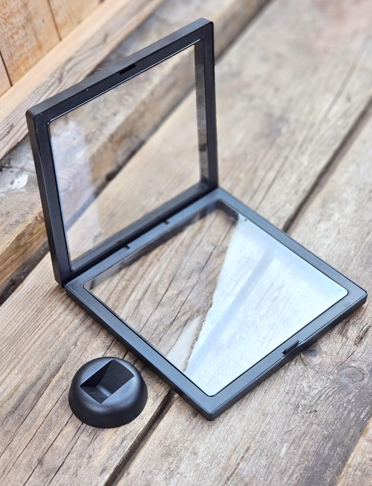 Display till kristaller/fossiler, XL svart
