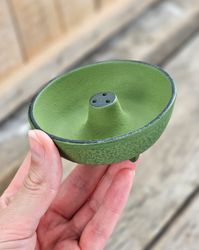 Iwachu trippel rökelsehållare, gjutjärn grön