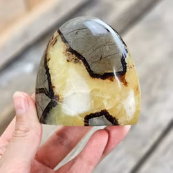 Septarian (Draksten), polerad kristall stående friform #3