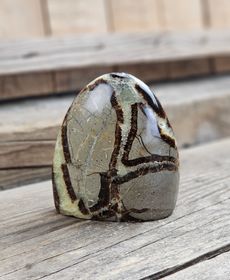 Septarian (Draksten), polerad kristall stående friform #11