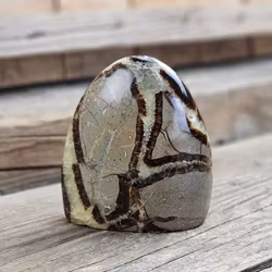 Septarian (Draksten), polerad kristall stående friform #11