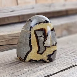 Septarian (Draksten), polerad kristall stående friform #13