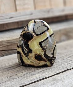 Septarian (Draksten), polerad kristall stående friform #14
