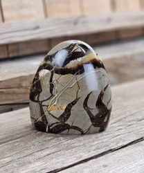 Septarian (Draksten), polerad kristall stående friform #20