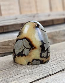 Septarian (Draksten), polerad kristall stående friform #21