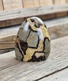 Septarian (Draksten), polerad kristall stående friform #24