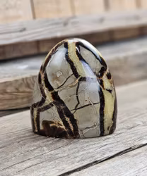 Septarian (Draksten), polerad kristall stående friform #27