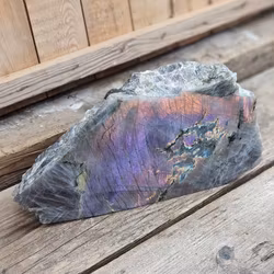 Lila Labradorit (Sunset Labradorit) halvpolerad XL #2