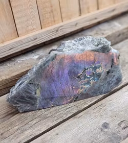 Lila Labradorit (Sunset Labradorit) halvpolerad XL #2