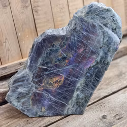 Lila Labradorit (Sunset Labradorit) halvpolerad XXL #3