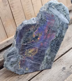 Lila Labradorit (Sunset Labradorit) halvpolerad XXL #3