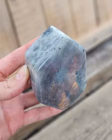 Sunset Labradorit, polerad kristall stående friform #5