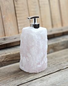 Rosenkvarts tvålpump silver #1