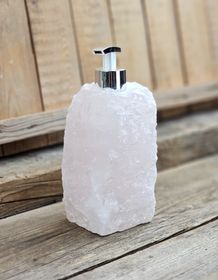 Rosenkvarts tvålpump silver #6