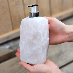 Rosenkvarts tvålpump silver #7