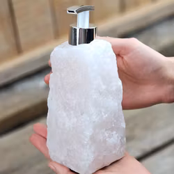 Rosenkvarts tvålpump silver #10