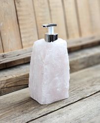 Rosenkvarts tvålpump silver #11